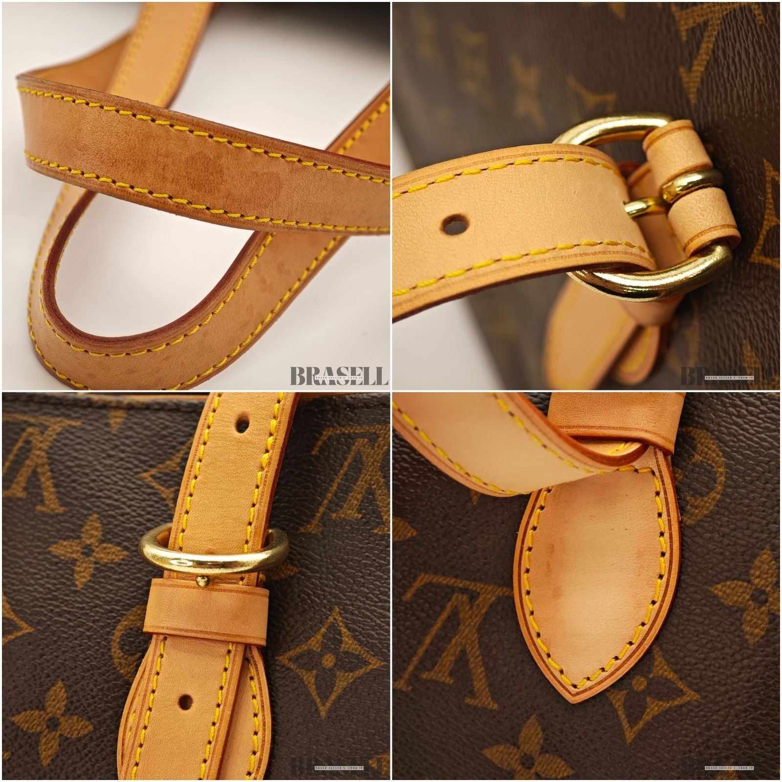 Authentic Louis Vuitton Monogram Popincourt Tote bag M40007 Canvas Brown