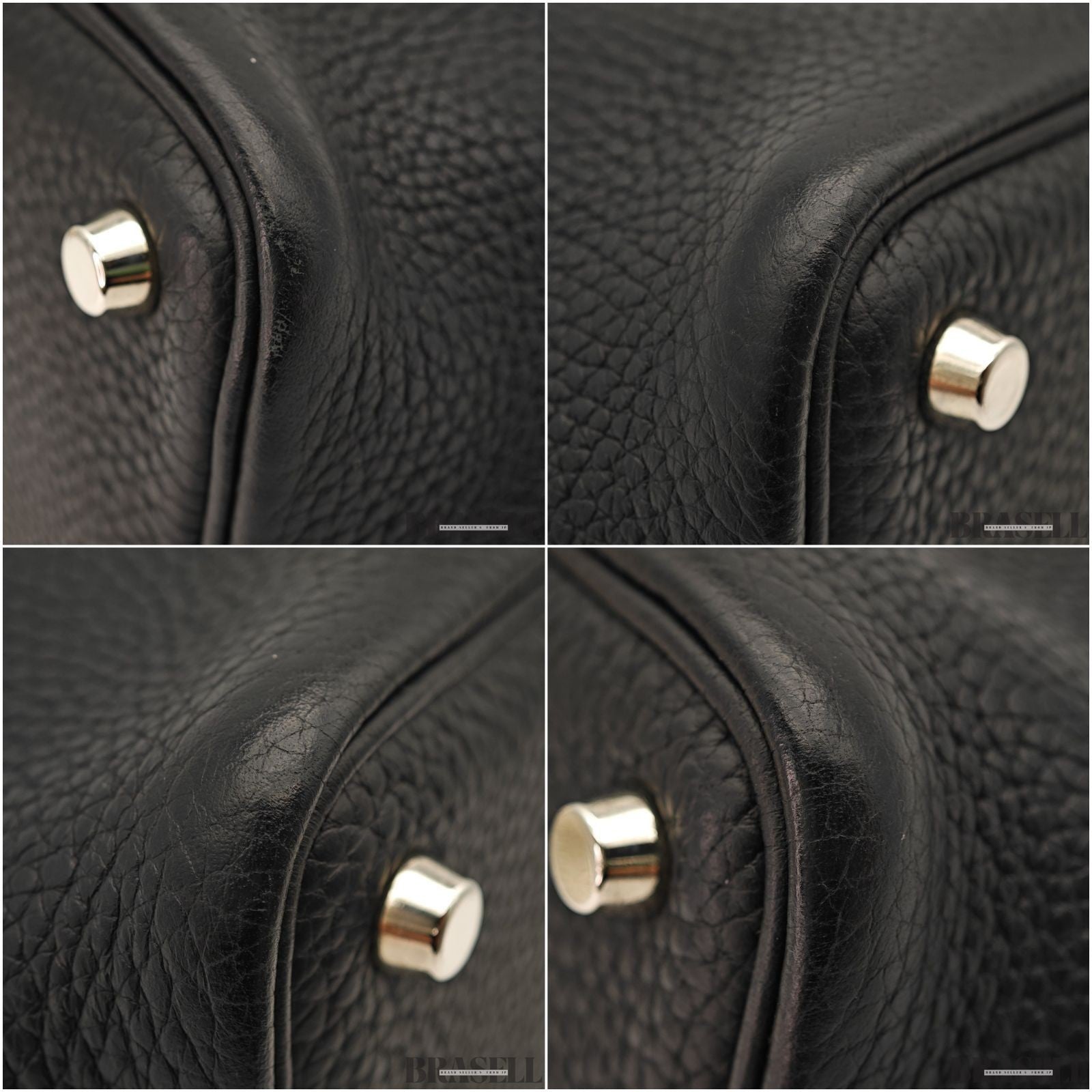 HERMES Picotin Lock 18 PM Taurillon Clemence Handbag Tote Bag Black Dust Bag