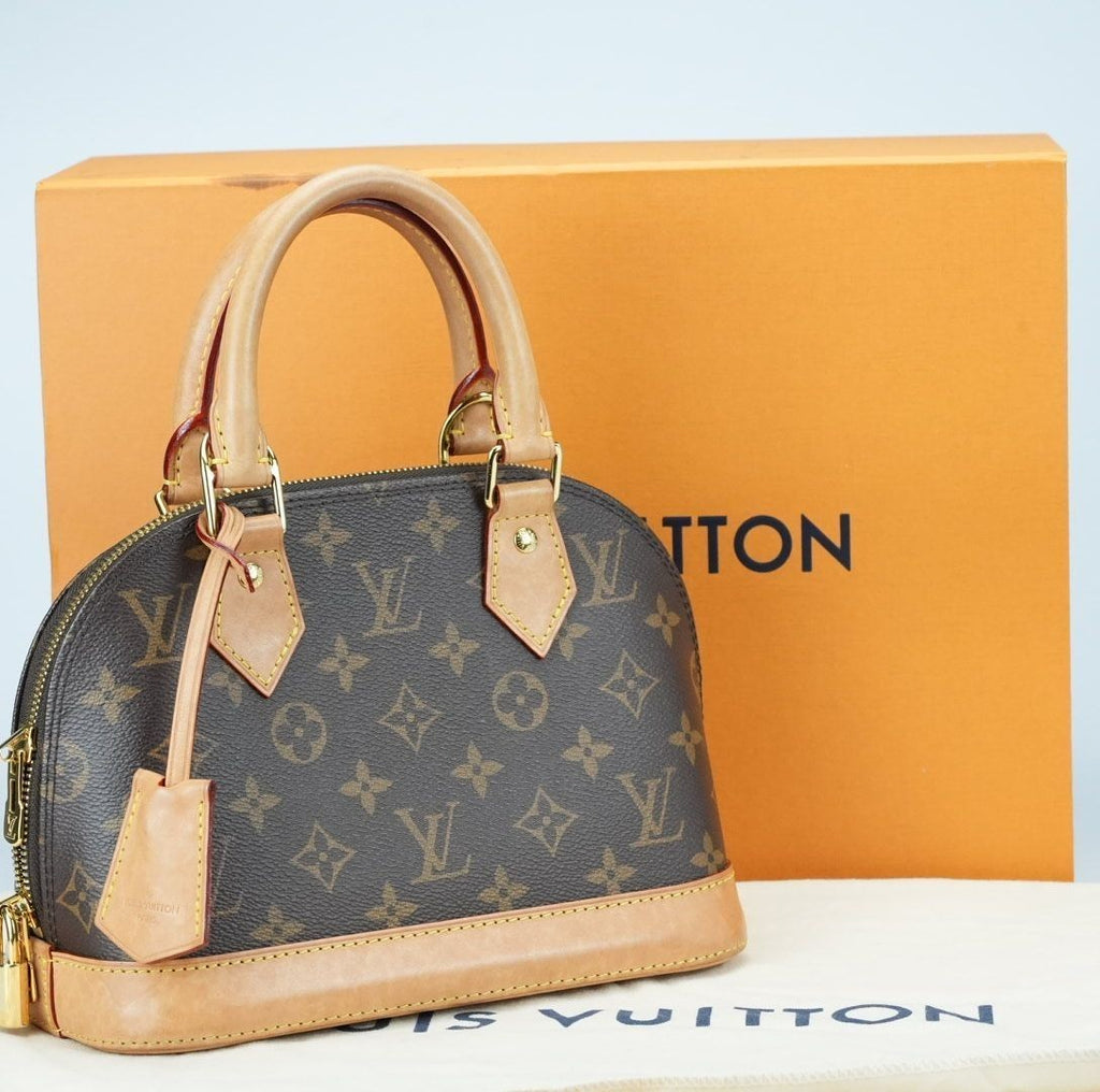 LOUIS VUITTON Monogram Alma BB Handbag M53152 Padlock Key