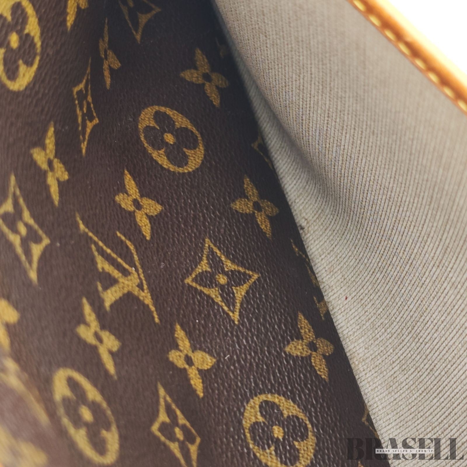 LOUIS VUITTON Monogram M47270 Monogram Deauville Tote Bag Handbag Brown