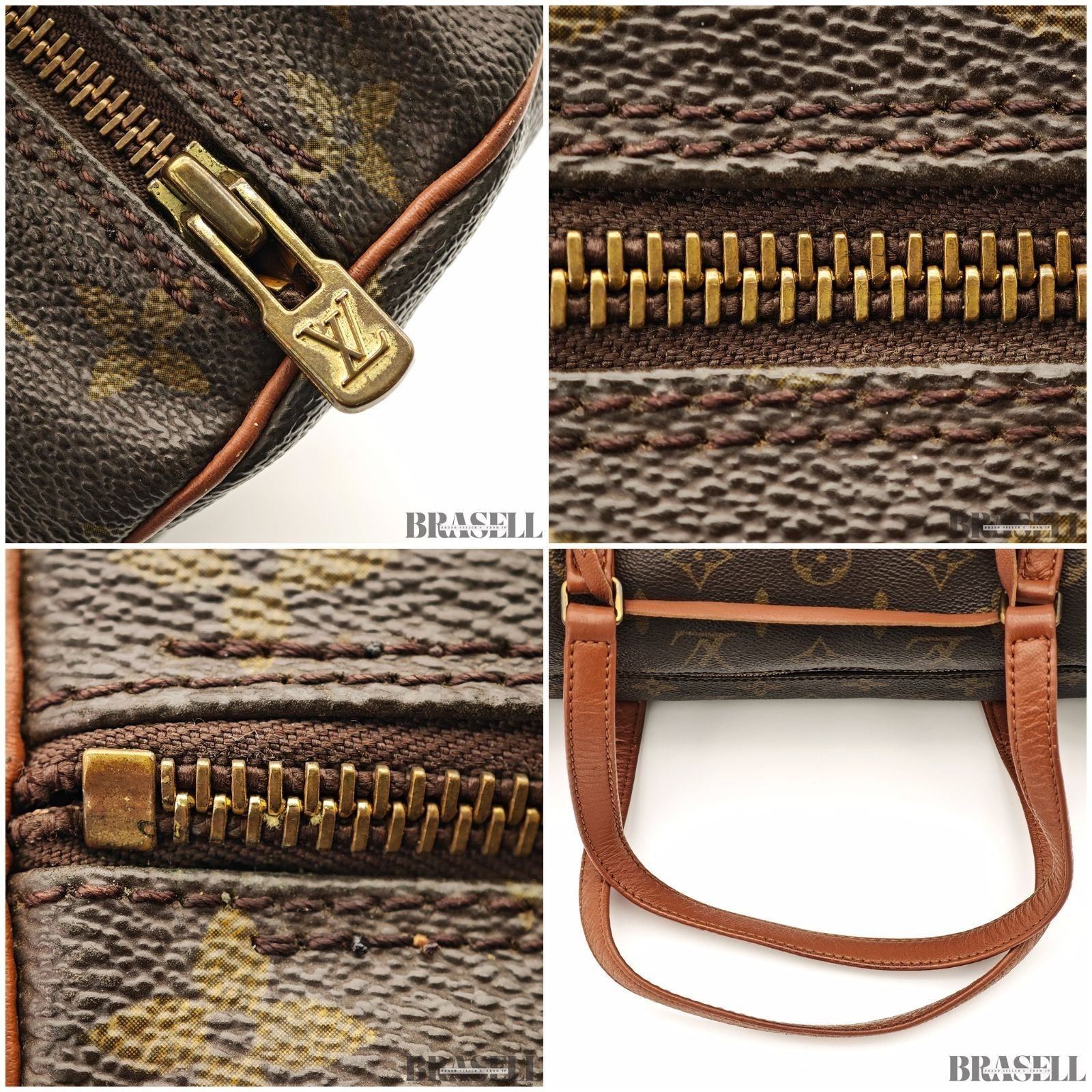 LOUIS VUITTON Papillon 30 M51365 Mini Boston Bag Monogram Brown Pouch