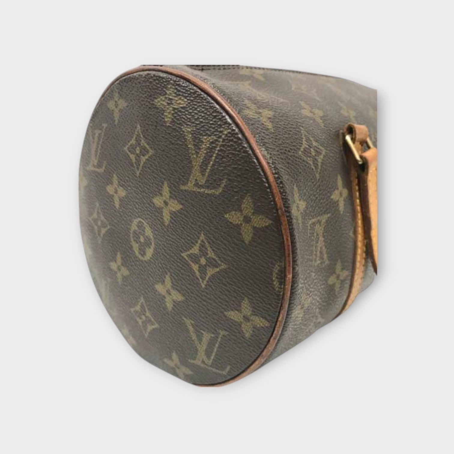Louis Vuitton M51385 Papillon 30 Monogram Handbag Cylindrical PVC Leather【B】