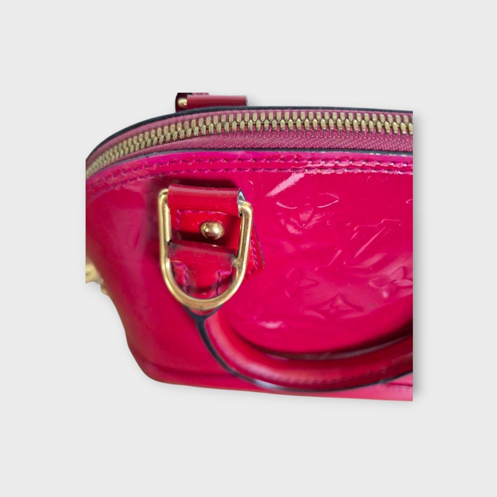LOUIS VUITTON Alma BB Shoulder Bag Pink Rose Indigo