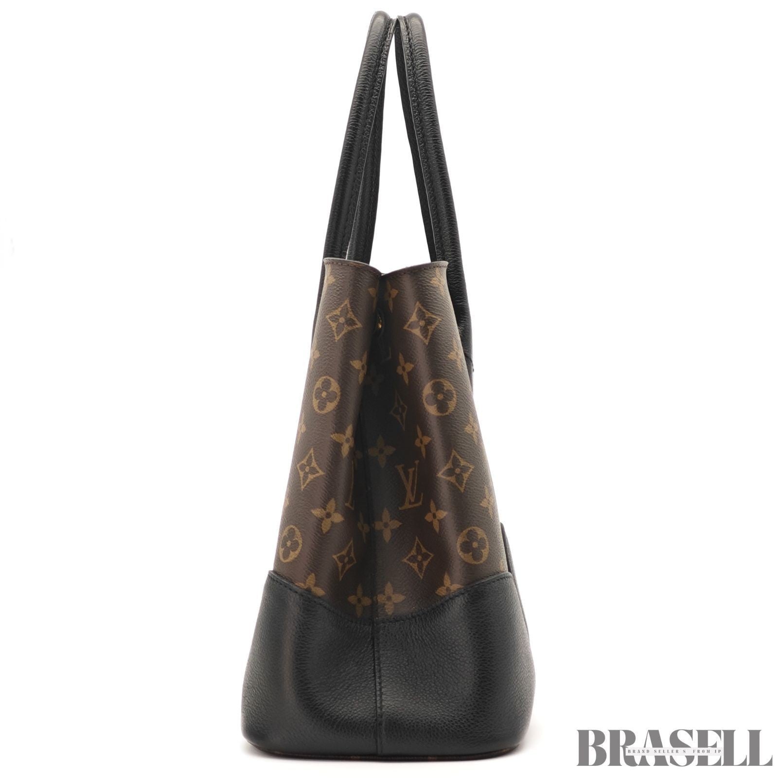Louis Vuitton Flandrin M41595 2Way Handbag Shoulder Bag Trapezoid Brown Black