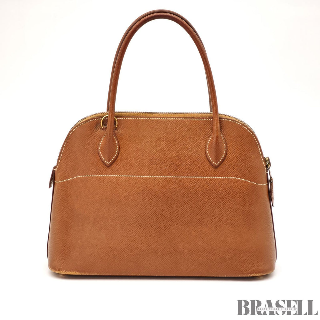 Hermes Bolide 27 Voe Epson 2way Handbag Shoulder Bag Brown Gold