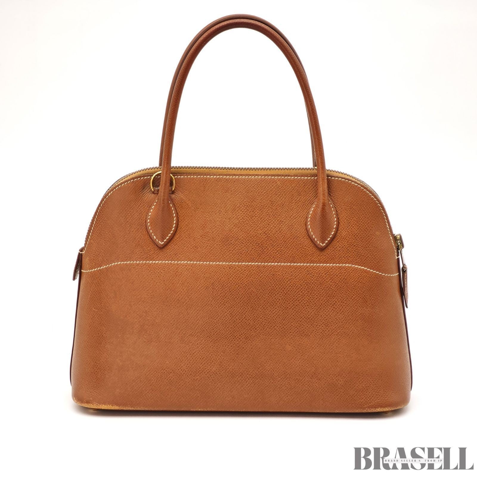 Hermes Bolide 27 Voe Epson 2way Handbag Shoulder Bag Brown Gold