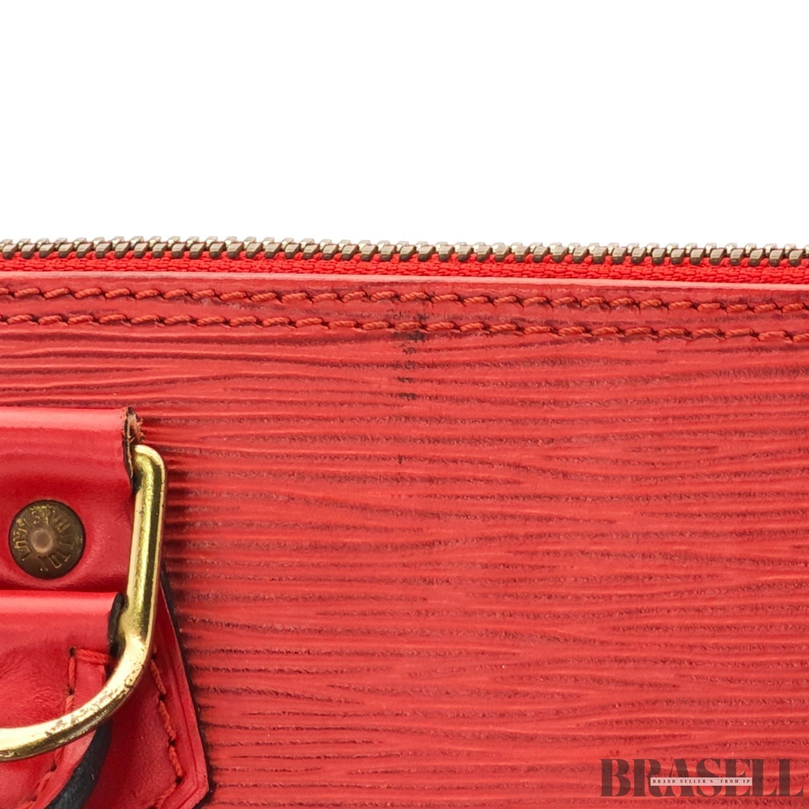 Louis Vuitton Epi Alma M52147 Castillian Red Handbag Tote Bag Leather Woman