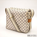 Louis Vuitton Damier Azur Naviglio N51189 Messenger Bag Shoulder Bag Off White
