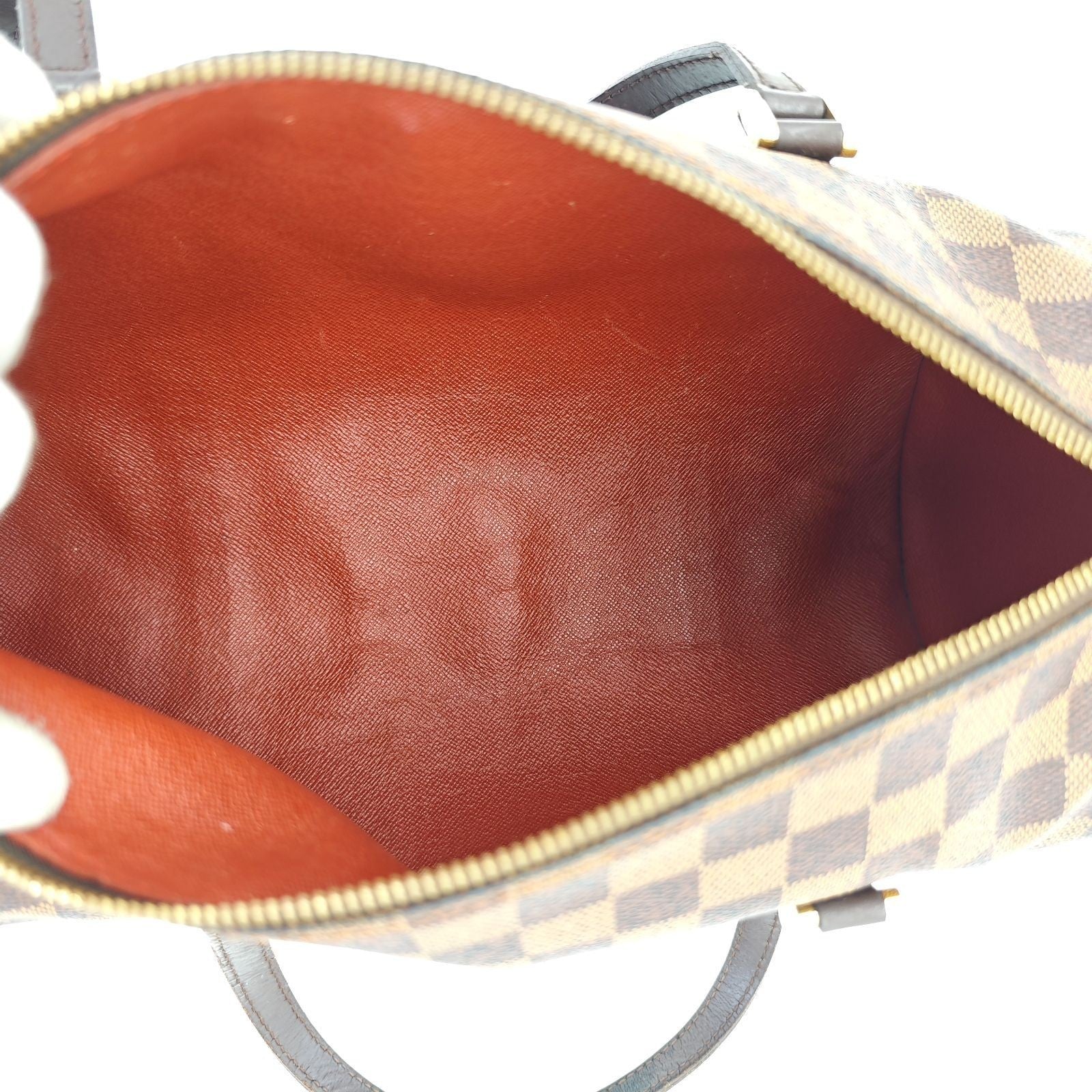LOUIS VUITTON Damier Papillon 30 N51303 Cylindrical Bag Brown
