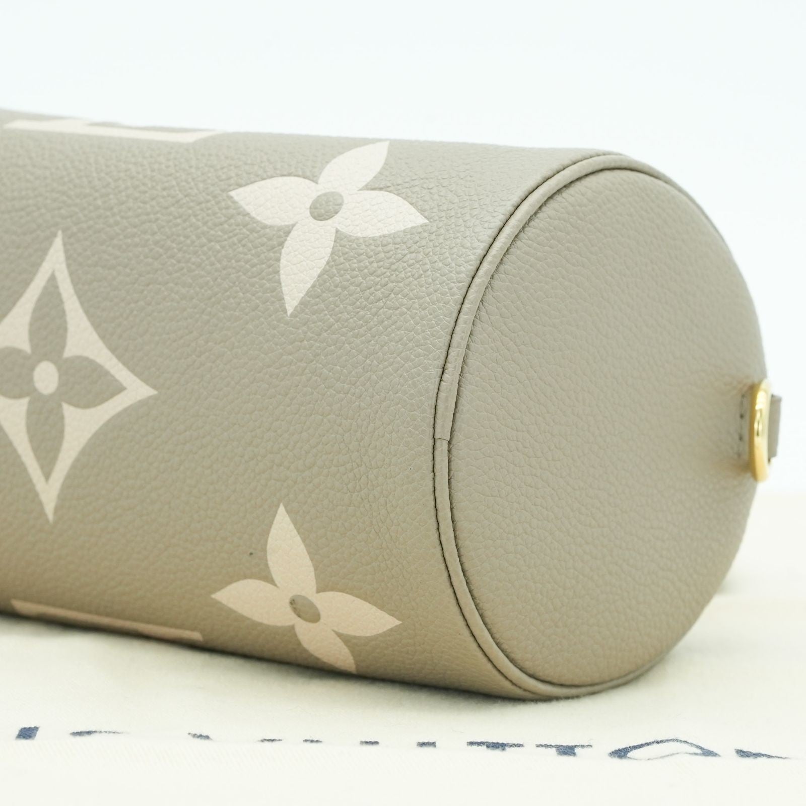 LOUIS VUITTON Empreinte Giant Papillon BB M46031 Handbag Beige Tourtière Cream