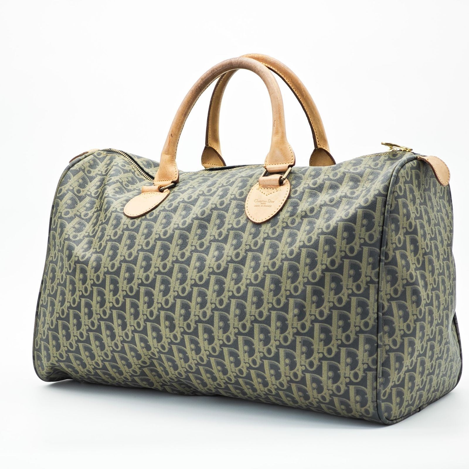 Dior Trotter Boston Bag Canvas Khaki Color Women’s Bag
