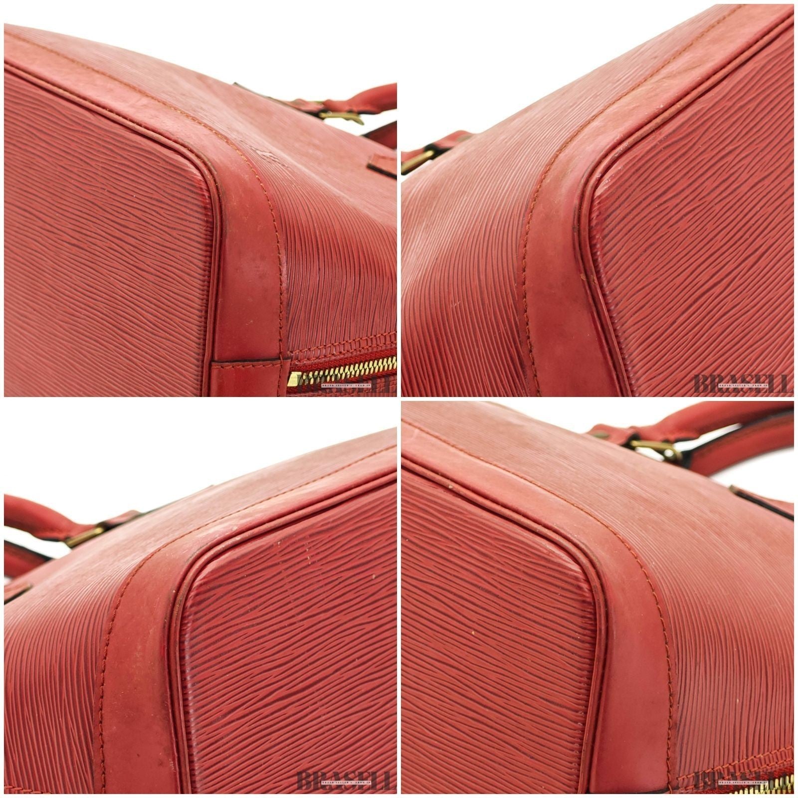 LOUIS VUITTON Alma PM M52147 Red Epi Leather Handbag Women’s