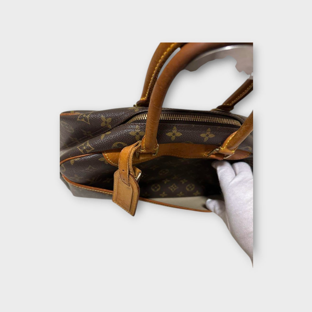 Louis Vuitton M47270 Bowling Vanity Deauville Brown PVC Leather Boston Bag 【B】