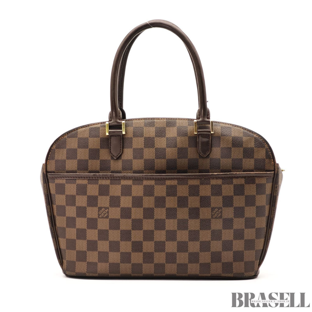 LOUIS VUITTON Saria ORIENTAL Hand Bag N51282 Damier Canvas Leather Ebene Brown