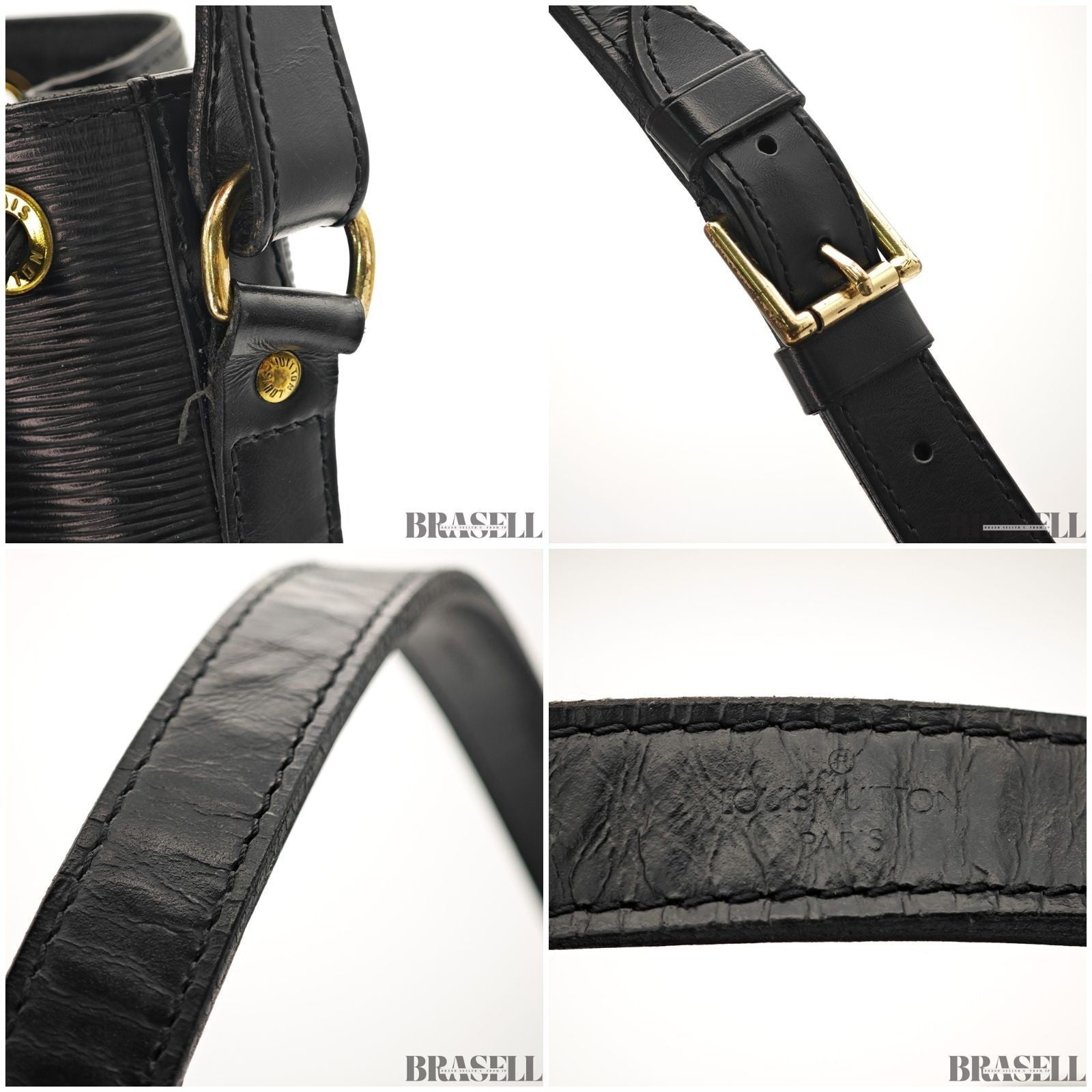 Louis Vuitton Epi Noé Noir M59002 One Shoulder Bag Handbag Drawstring Black