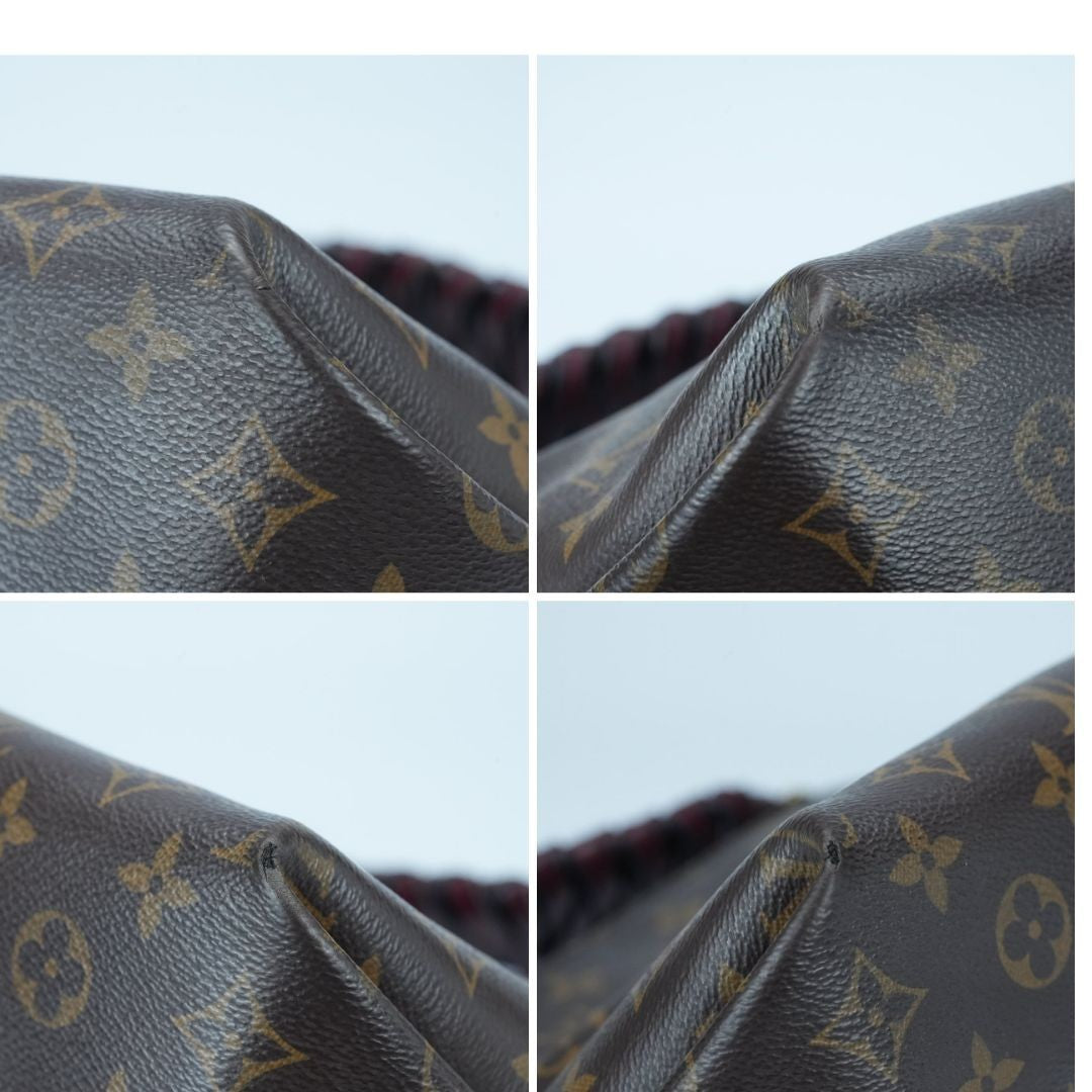 LOUIS VUITTON M55090 Monogram Mini Zipped Hobo 2-Way Shoulder Bag/Handbag