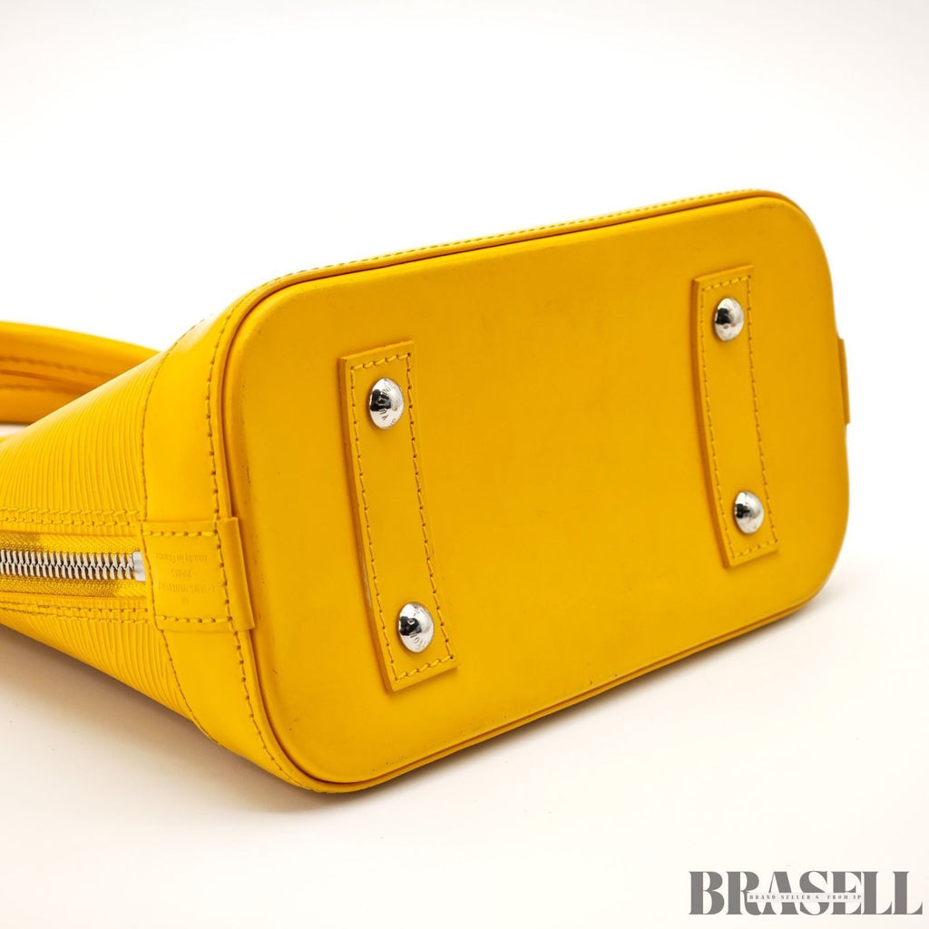 LOUIS VUITTON M40866 Epi Alma BB 2Way Citron Shoulder Bag Crossbody Handbag