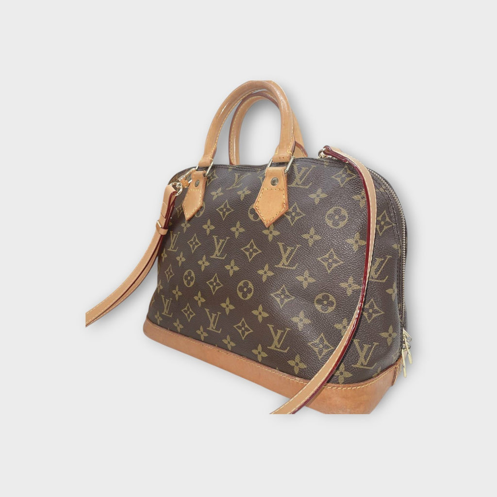 Louis Vuitton Alma PM 2Way Handbag Monogram M51130 Brown Leather 【A】