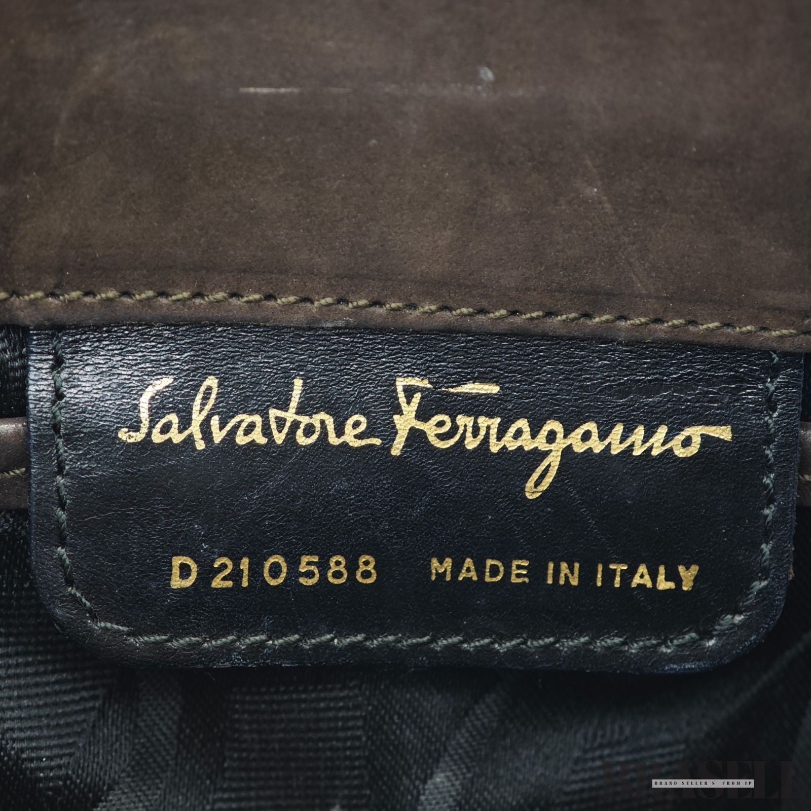Salvatore Ferragamo Vara Bag Brown Suede Shoulder Bag