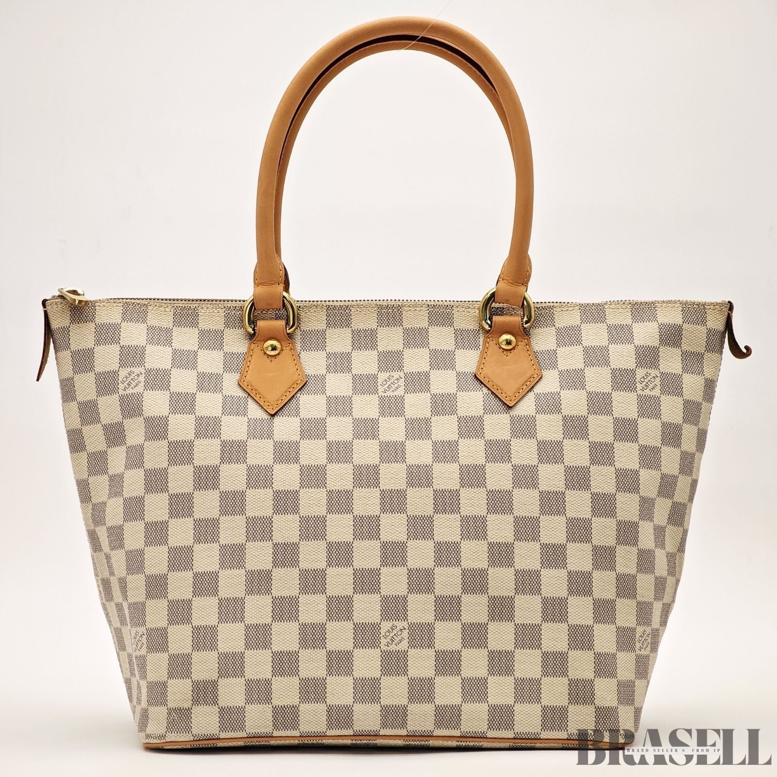LOUIS VUITTON Saleya MM N51185 Tote Bag Damier Azur White Large Women's