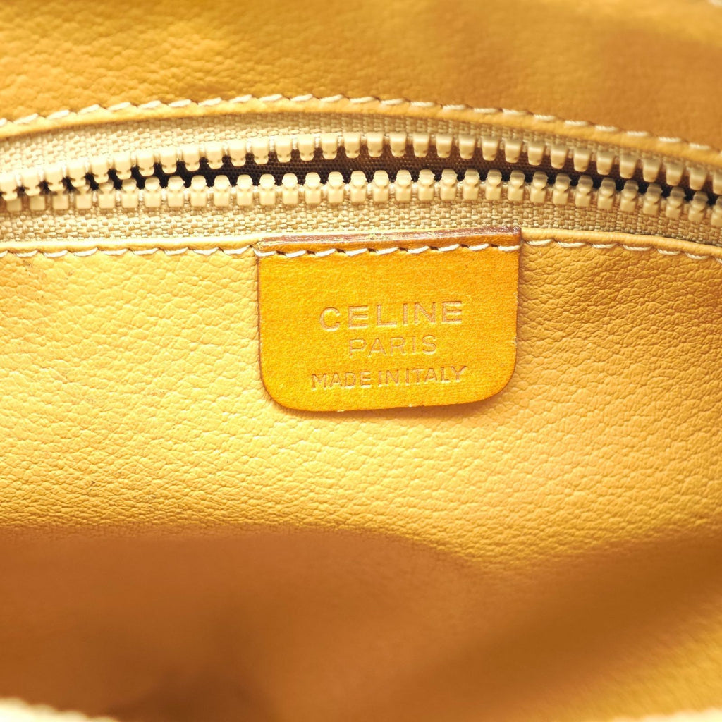 CELINE Macadam Handbag Mini Boston Bag Brown Women's