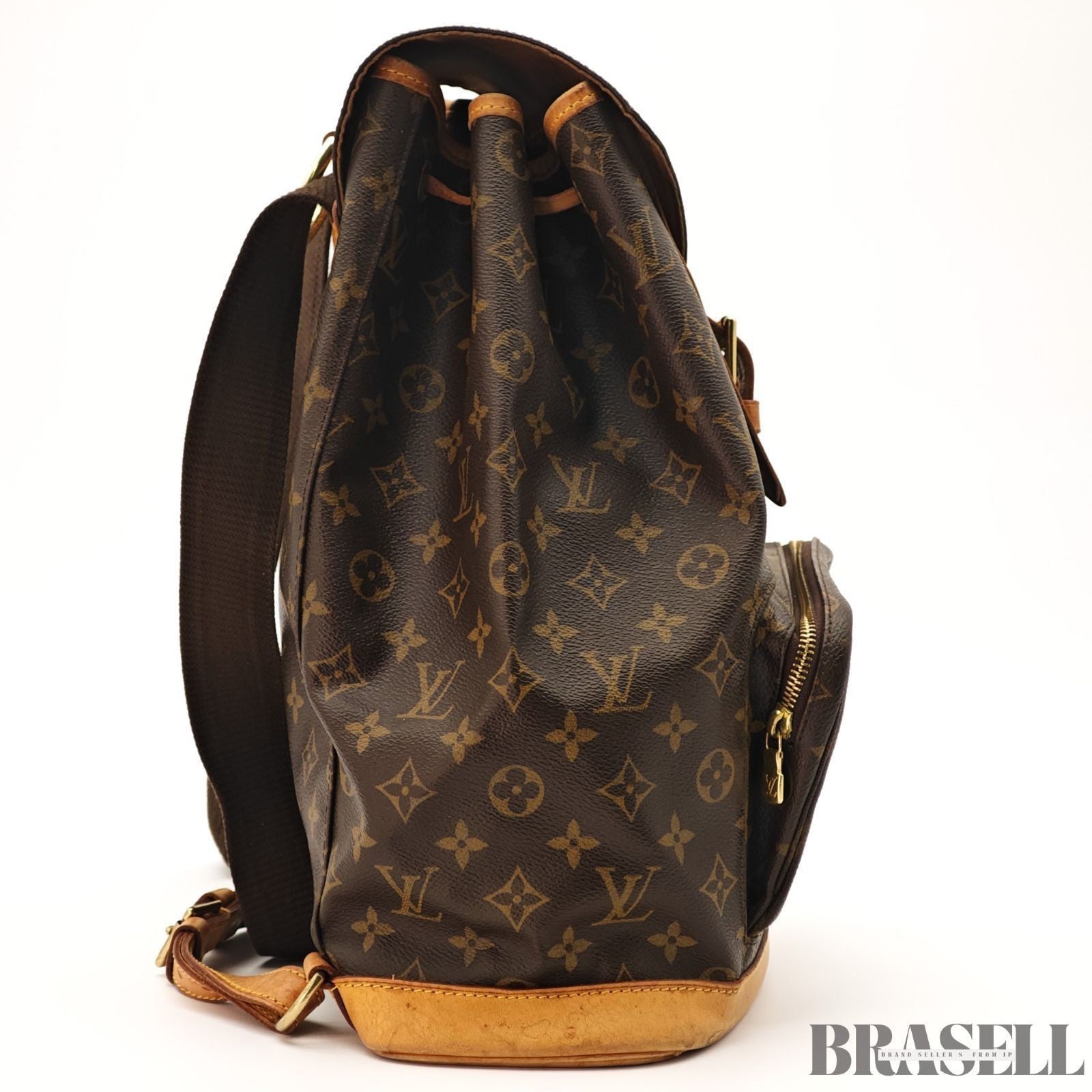 Louis Vuitton Monsigny GM M51135 Bag Backpack Brown Monogram Canvas Unisex