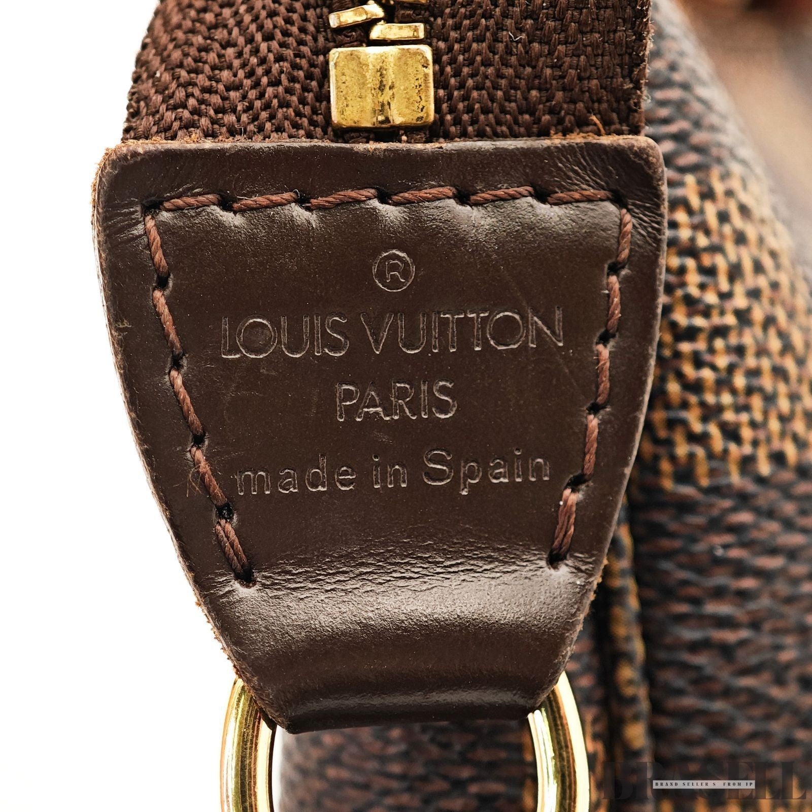 Louis Vuitton Damier Pochette Accessoires N51985 Handbag Monogram Canvas Brown