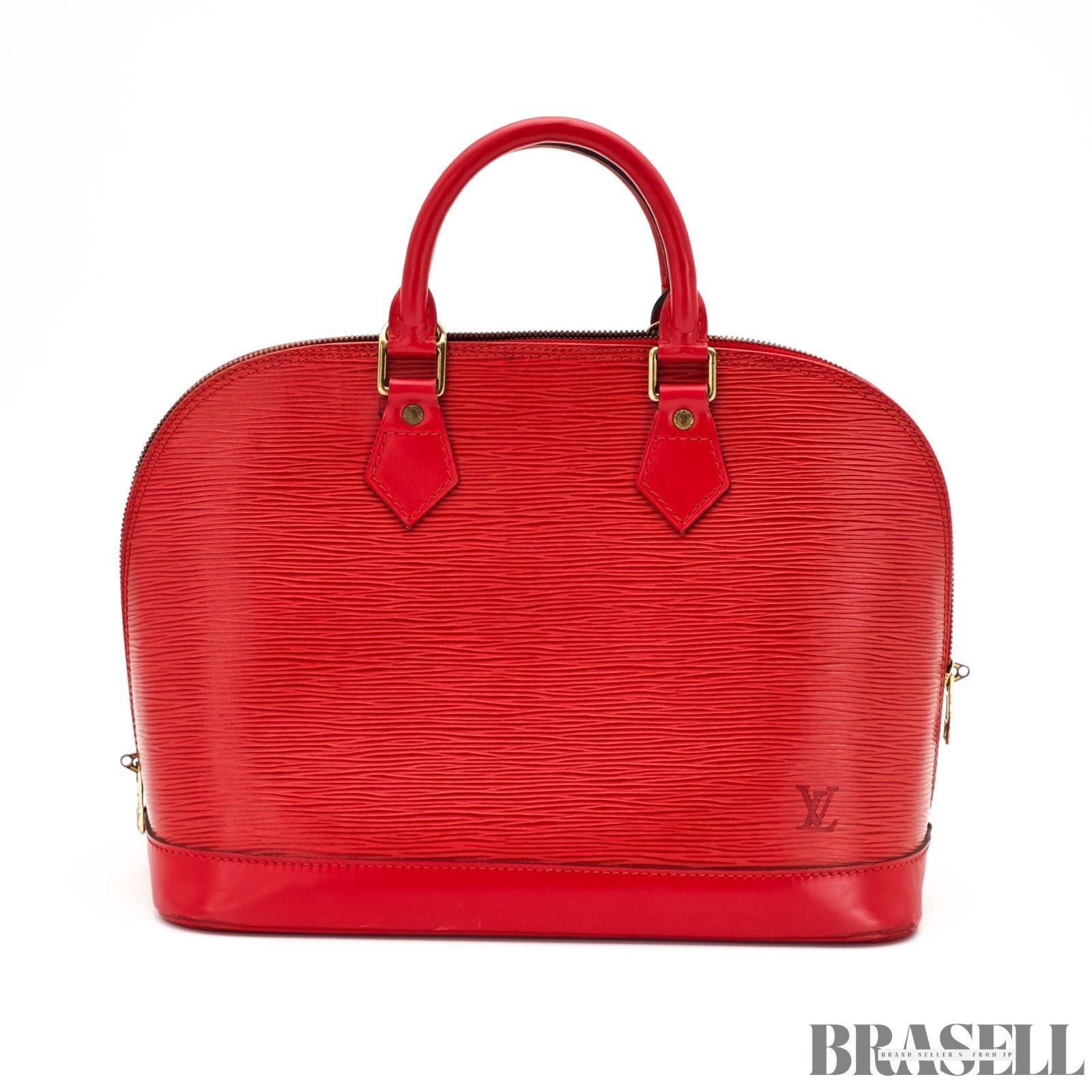 Louis Vuitton Epi Alma M52147 Castillian Red Handbag Tote Bag Leather Woman