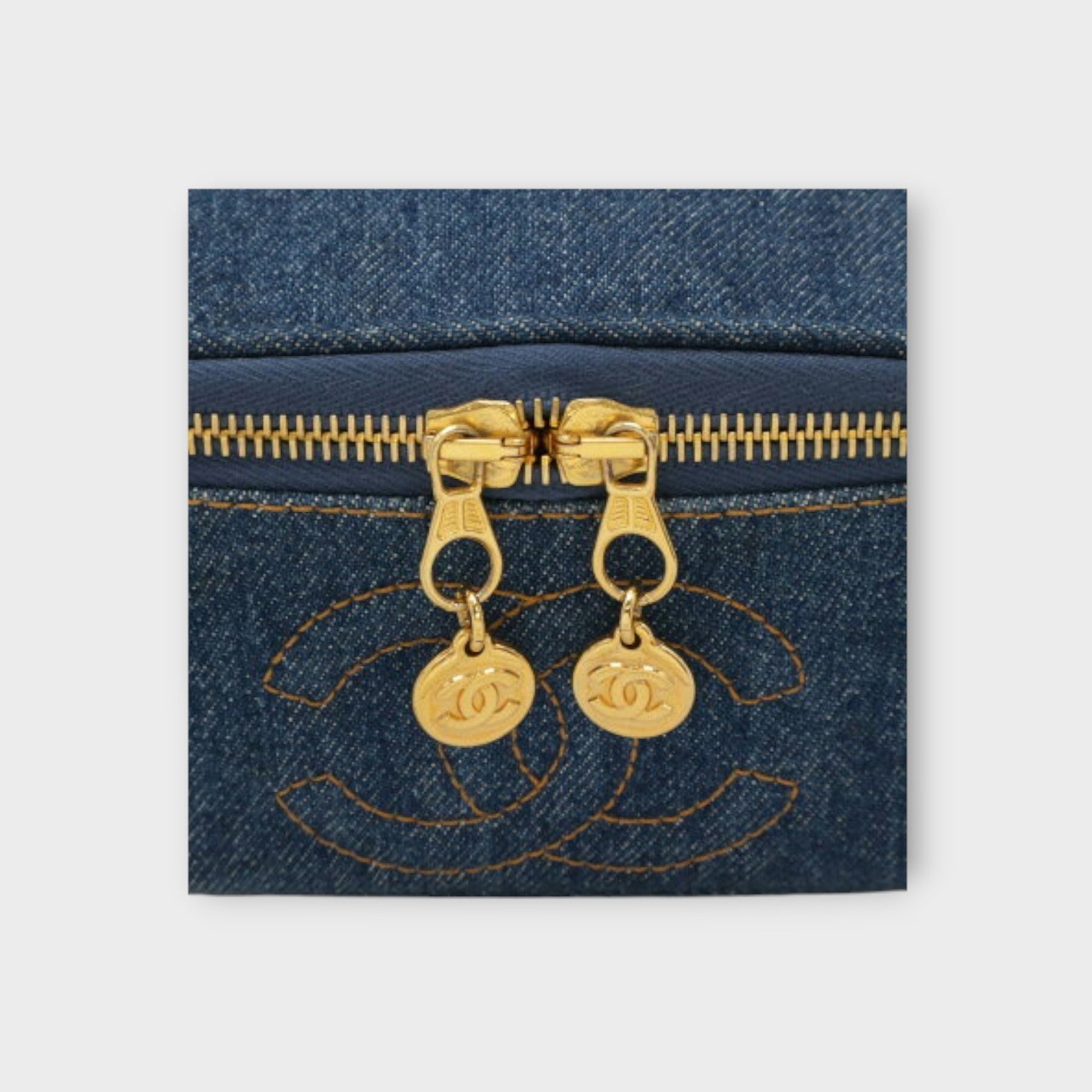 Chanel Denim Vanity Bag with Coco Mark【B】