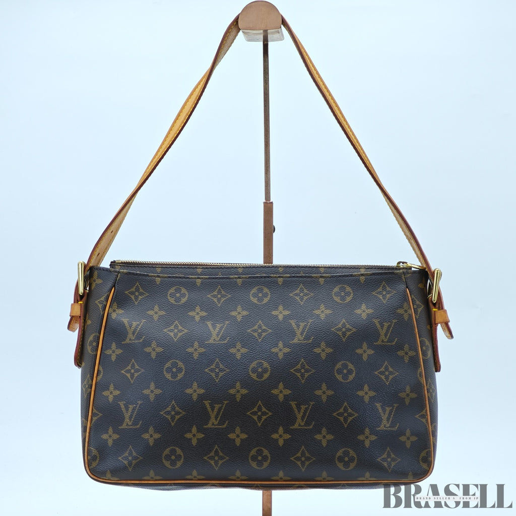 LOUIS VUITTON Viva Cite GM M51163 Shoulder Bag Monogram Canvas Maroon Brown