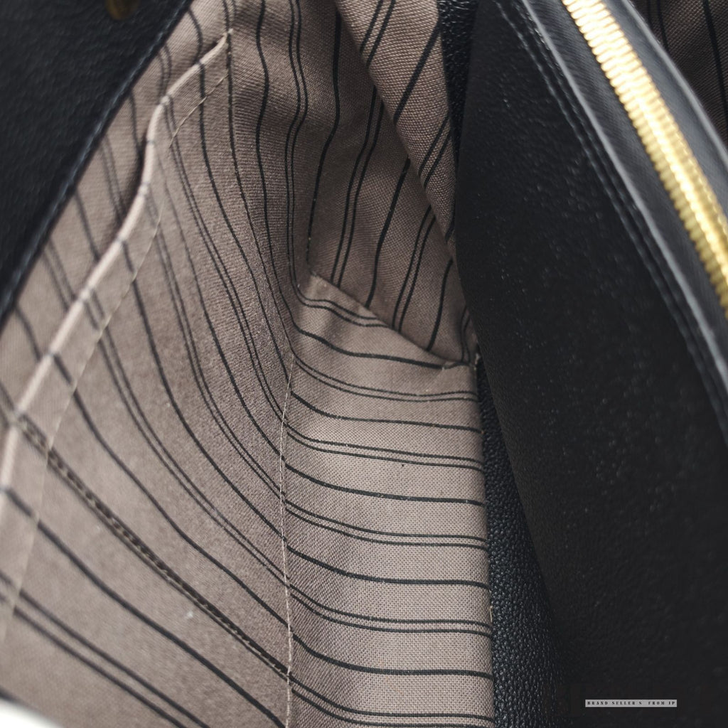 Louis Vuitton Montaigne BB M41048 Monogram Empreinte Black Handbag Bag Women