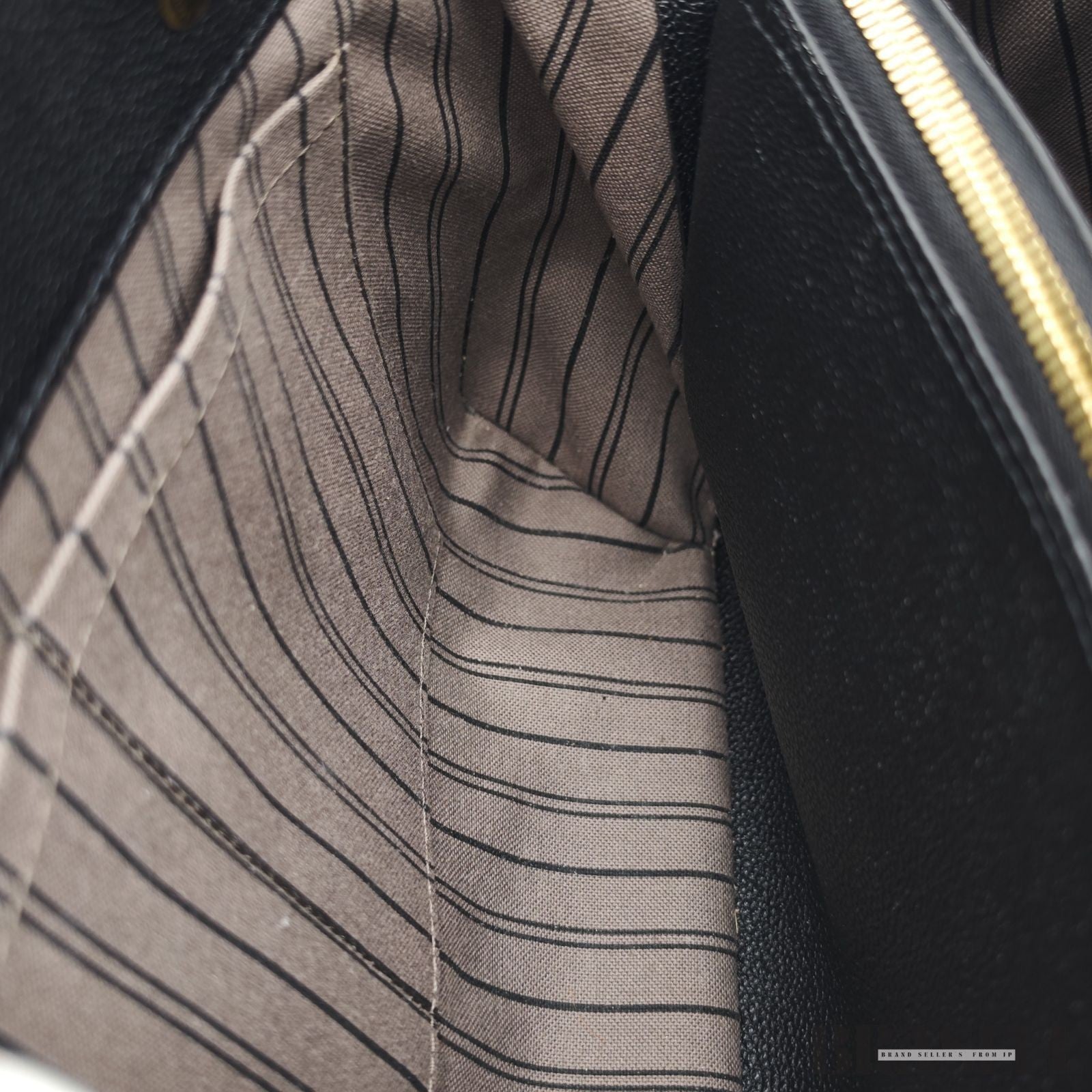 Louis Vuitton Montaigne BB M41048 Monogram Empreinte Black Handbag Bag Women