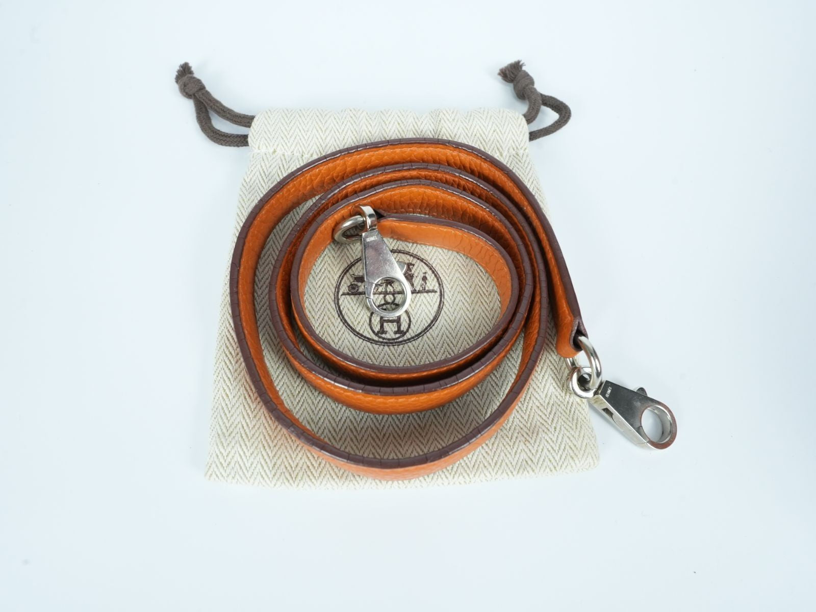 HERMES Bolide 31 Handbag with K stamp Orange Taurillon Clemence