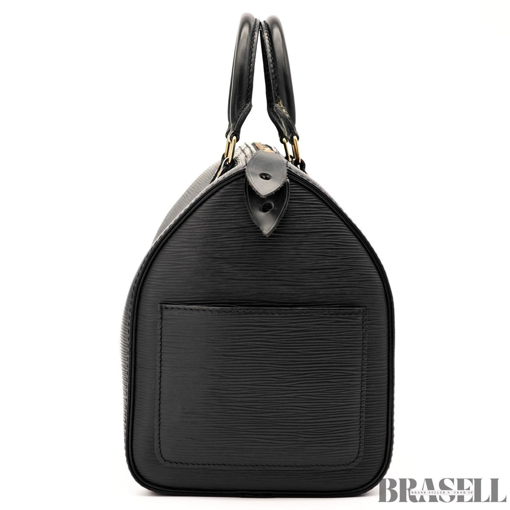 Louis Vuitton Speedy 30 Epi Leather Noir Handbag Mini Boston Bag M59022 France