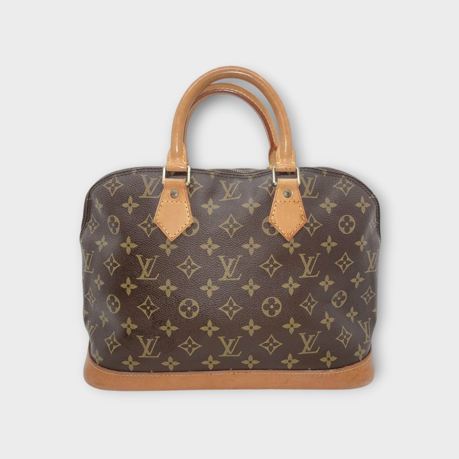 Louis Vuitton Alma PM 2Way Handbag Monogram M51130 Brown Leather 【A】
