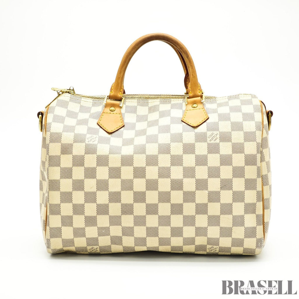 Louis Vuitton Azur Speedy Bandoulière 30 N40592 Handbag Shoulder Bag 2Way Ivory
