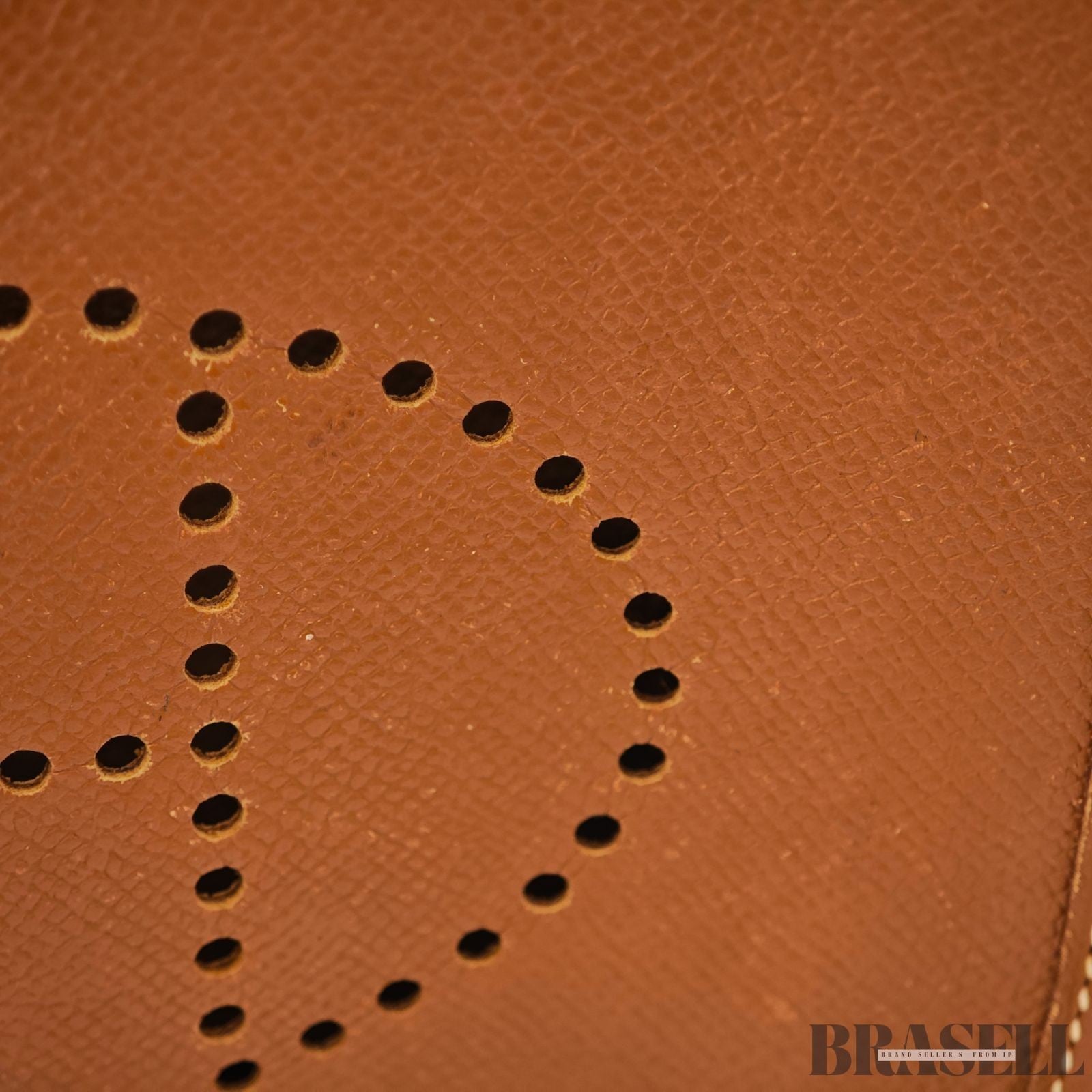 HERMES Mini Evelyne Shoulder Bag Crossbody Gold Brown Taurillon Clemence Leather