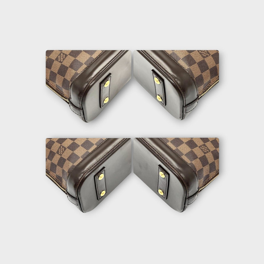 Louis Vuitton Alma BB N41221 Damier 2Way Handbag Brown PVC Leather 【A】