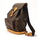 Louis Vuitton Monsigny GM M51135 Bag Backpack Brown Monogram Canvas Unisex