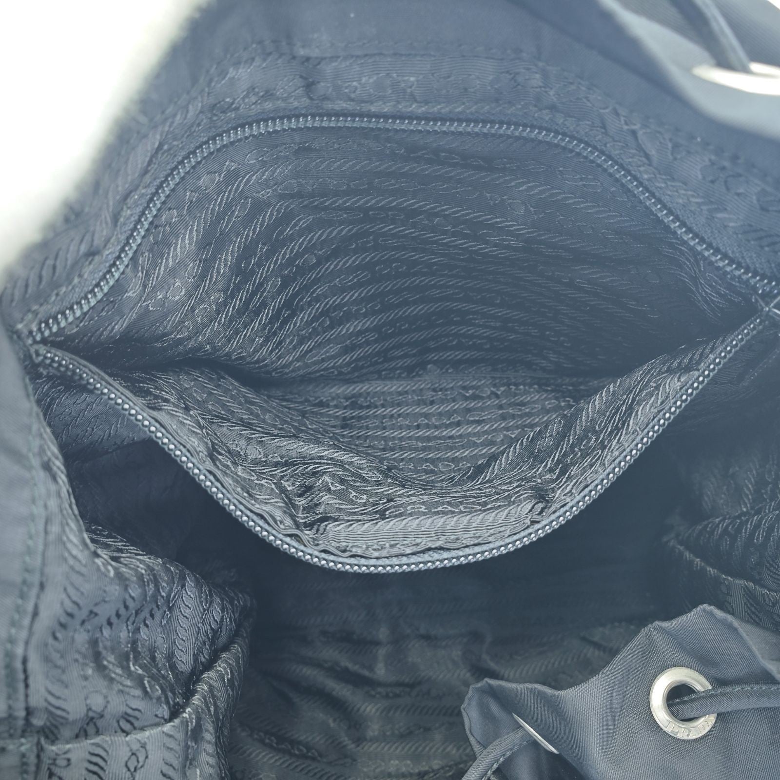 PRADA Tessuto Nylon Backpack M212500 Black with Guarantee Card