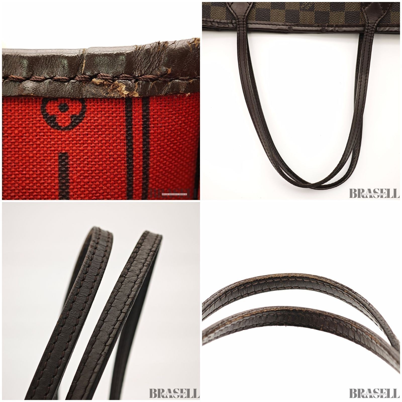 LOUIS VUITTON Neverfull PM N51109 Tote Bag Damier Ebene Dark Brown Women's