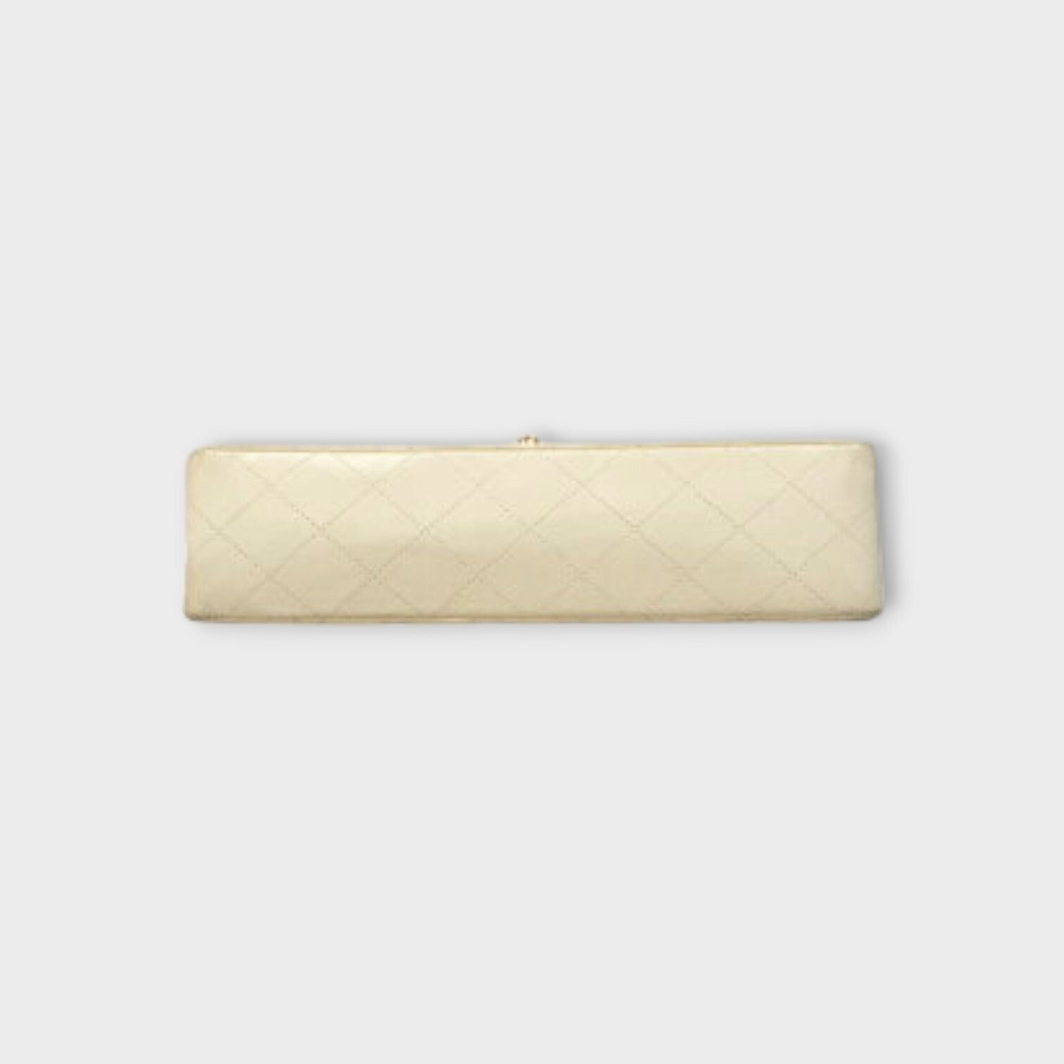 CHANEL MATRASSE W chain shoulder bag Lamb skin white with champagne gold hardwar