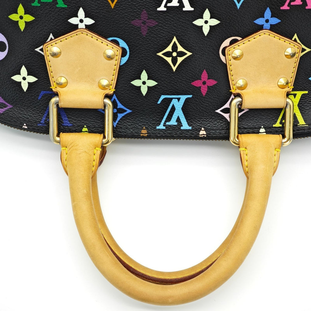 Louis Vuitton Monogram Multicolor Alma Handbag Noir M92646