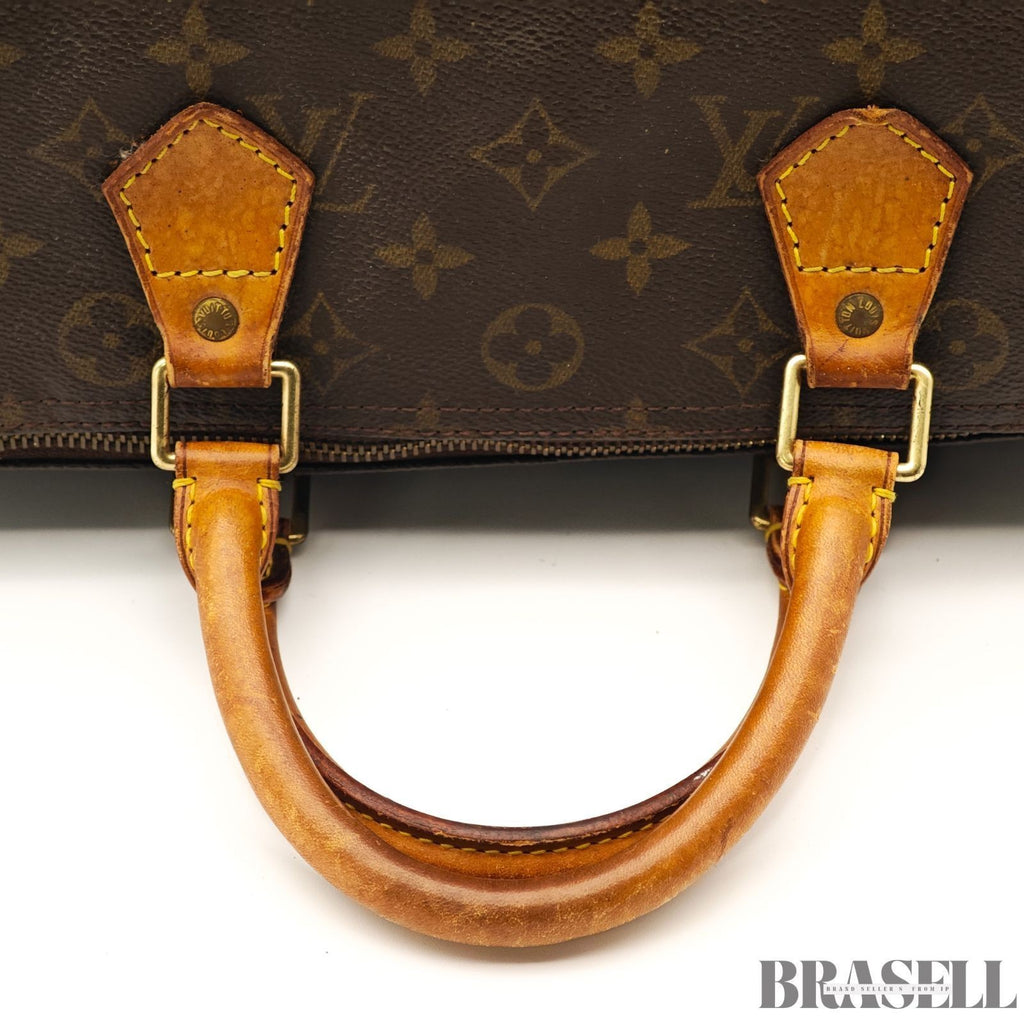 Louis Vuitton Monogram Speedy 30 M41108 Handbag Mini Boston Bag Canvas Brown