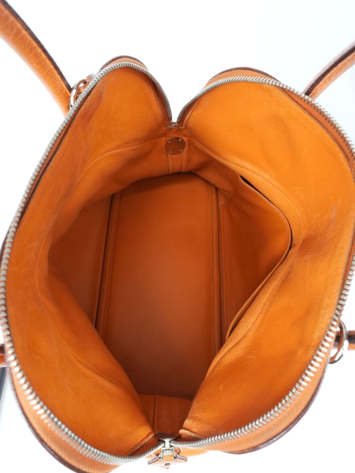HERMES Bolide 31 Handbag with K stamp Orange Taurillon Clemence