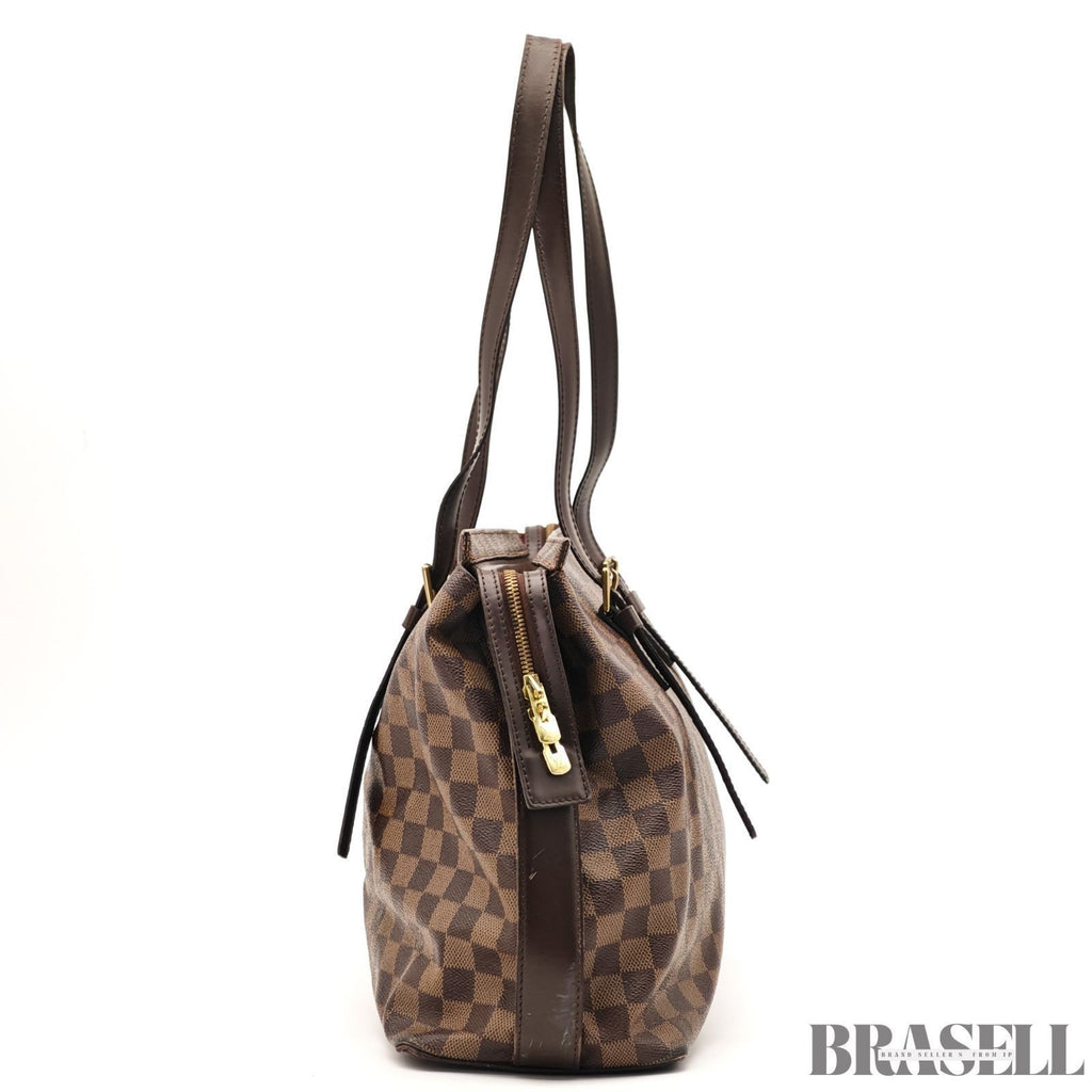 LOUIS VUITTON Chelsea Shoulder Tote Bag Damier Leather Brown N51119 TH0065