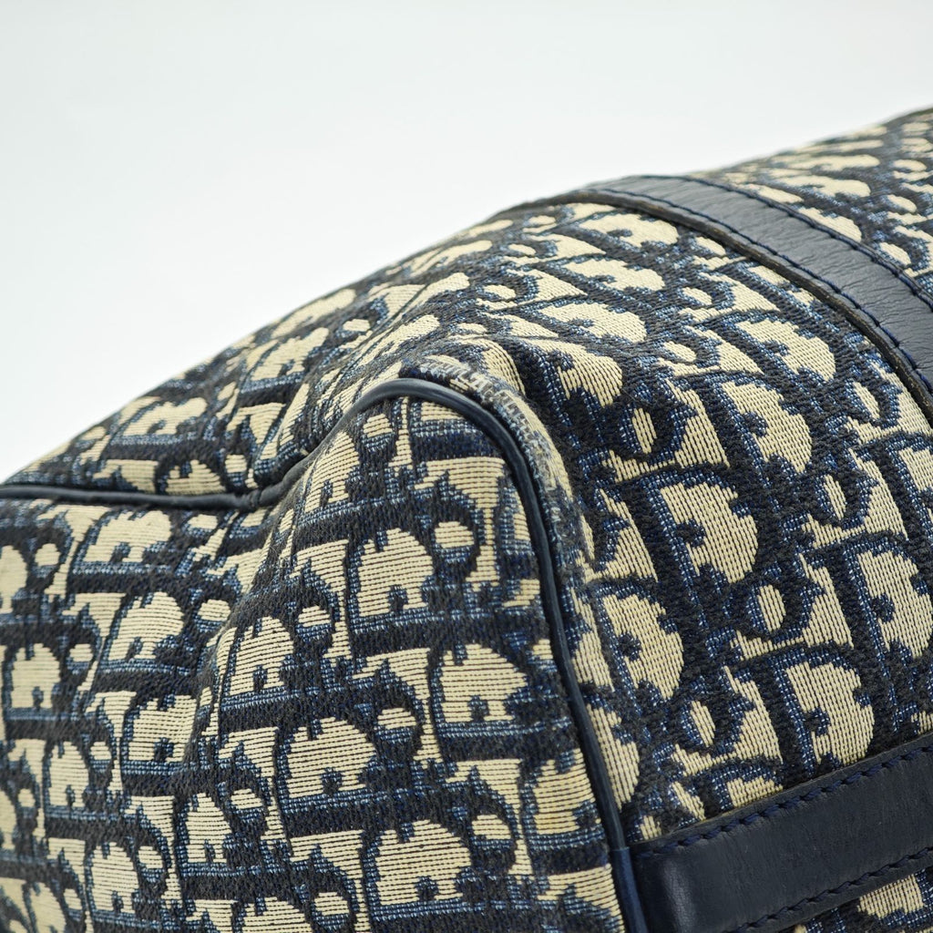 Dior Trotter Boston Bag Canvas Navy Color Women’s Bag