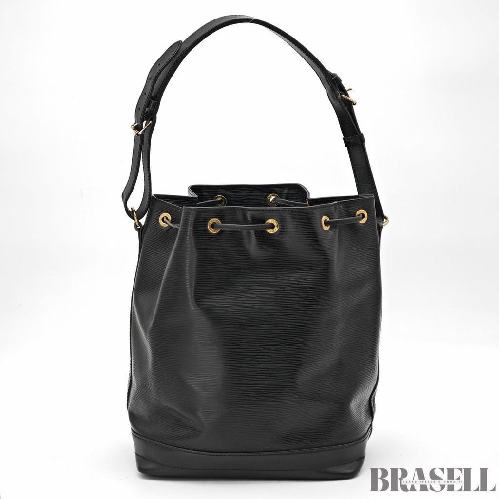 Louis Vuitton Epi Noé Noir M59002 Bucket Shoulder Bag Handbag Black Epi Leather