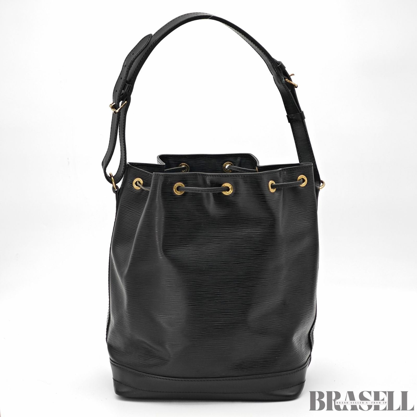 Louis Vuitton Epi Noé Noir M59002 Bucket Shoulder Bag Handbag Black Epi Leather