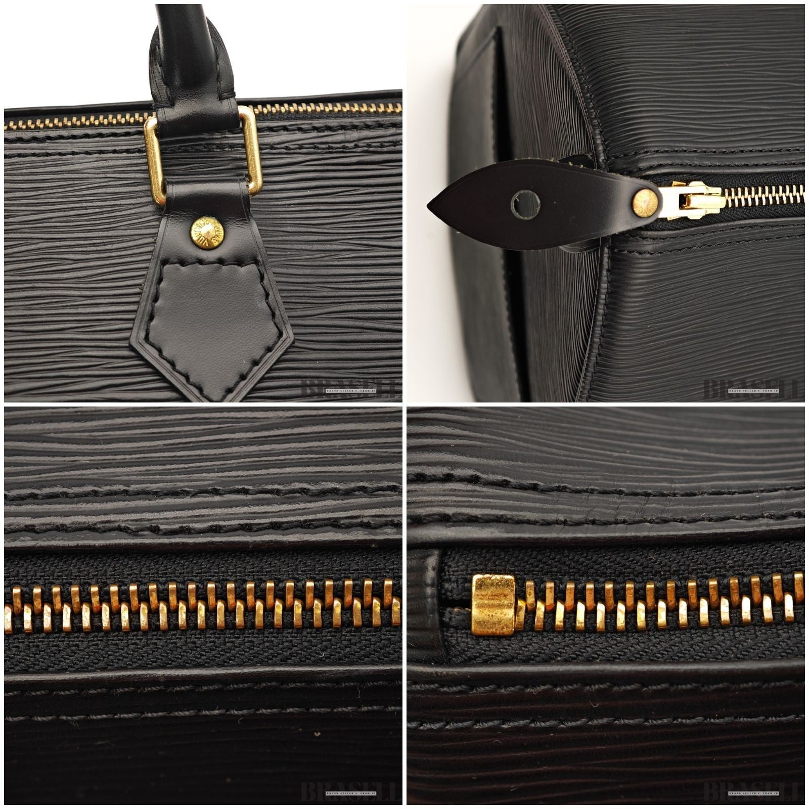 LOUIS VUITTON Epi Speedy 35 M42992 Black Boston Handbag Women’s